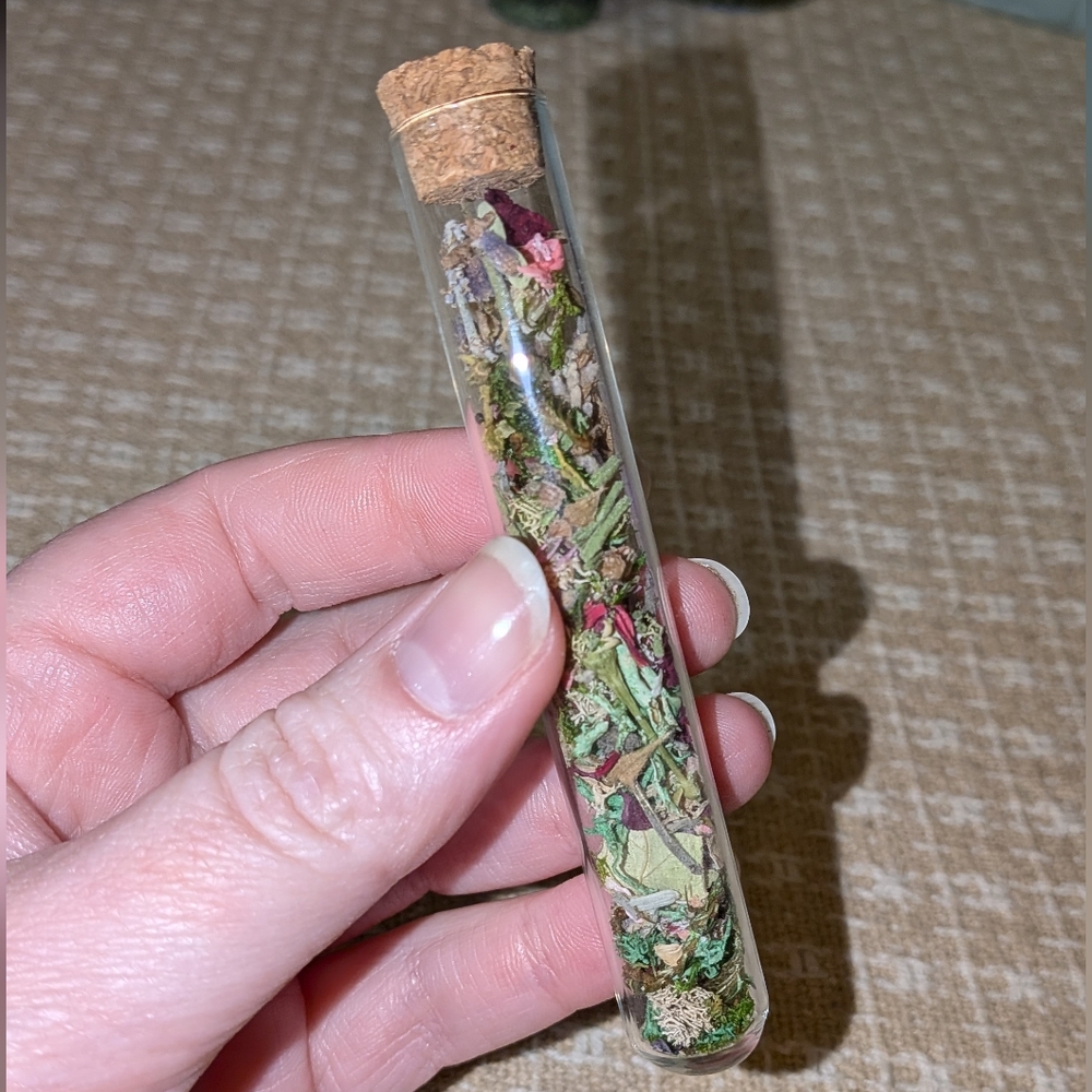Handmade Botanical Glass Vial Terrarium - Picture 2 of 5